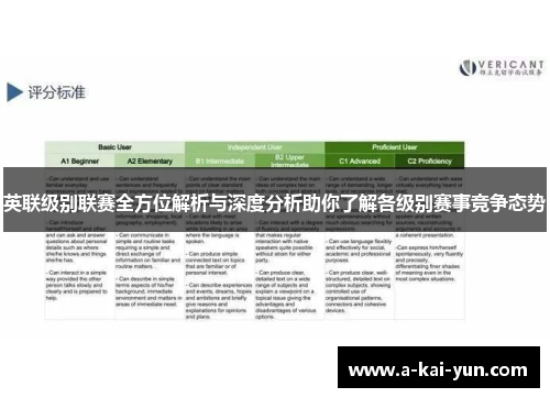 英联级别联赛全方位解析与深度分析助你了解各级别赛事竞争态势 英联级别联赛全方位解析与深度分析助你了解各级别赛事竞争态势