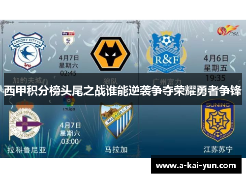 西甲积分榜头尾之战谁能逆袭争夺荣耀勇者争锋 西甲积分榜头尾之战谁能逆袭争夺荣耀勇者争锋