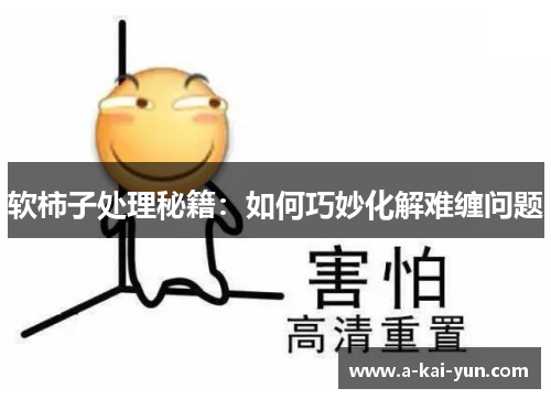 软柿子处理秘籍：如何巧妙化解难缠问题